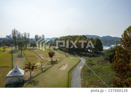 Han River bike path Han River bike path 137888126