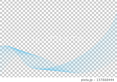 簡單的曲線波浪背景，淺藍色，藍色 137888444