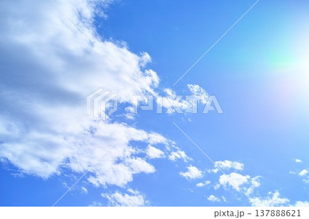 青空と雲イメージ 青空と雲イメージ 137888621