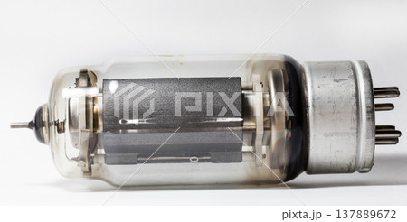 vacuum tube, retro radio lamp 137889672