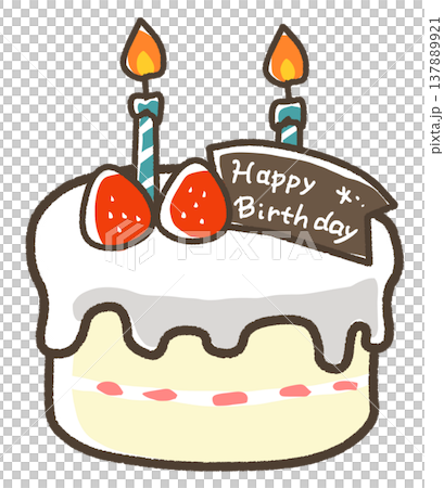 誕生日ケーキ　イチゴケーキ 137889921