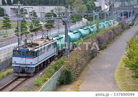 東海道本線 桜木町-東高島 JR貨物 EF65-2117(新鶴見) 東海道本線 桜木町-東高島 JR貨物 EF65-2117(新鶴見) 137890099