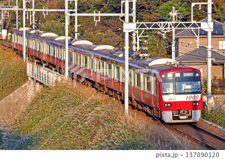 京急久里浜線 YRP野比ー京急長沢 京急 1000形 1201編成 京急久里浜線 YRP野比ー京急長沢 京急 1000形 1201編成 137890120