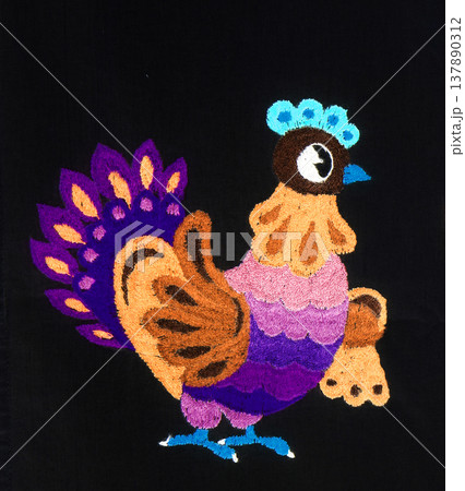 Handmade embroidery, folk arts and crafts 137890312