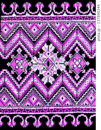 Handmade embroidery, folk arts and crafts 137890344