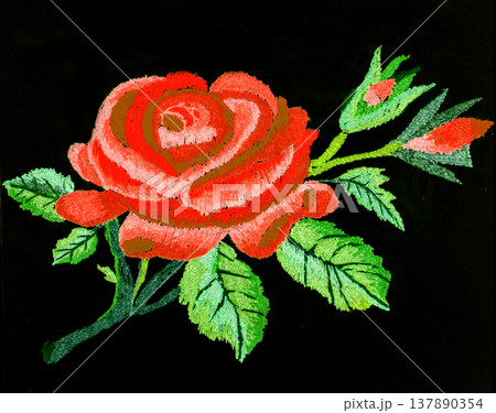 Handmade embroidery, folk arts and crafts Handmade embroidery, folk arts and crafts 137890354