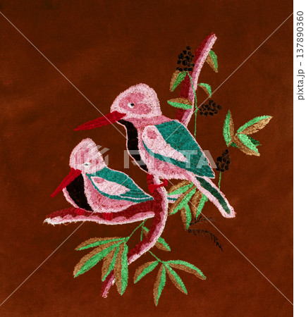 Handmade embroidery, folk arts and crafts Handmade embroidery, folk arts and crafts 137890360