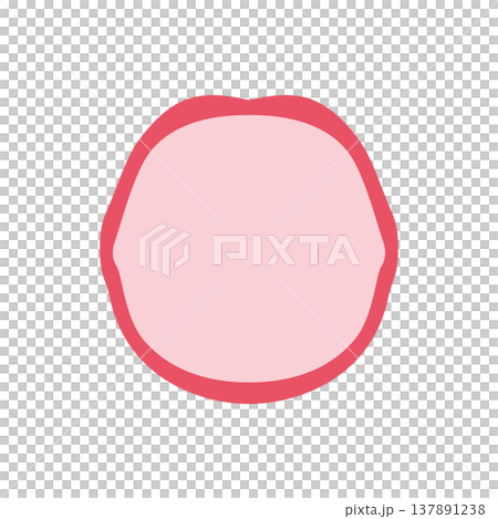 一張大嘴巴的簡單插圖。 一張大嘴巴的簡單插圖。 137891238