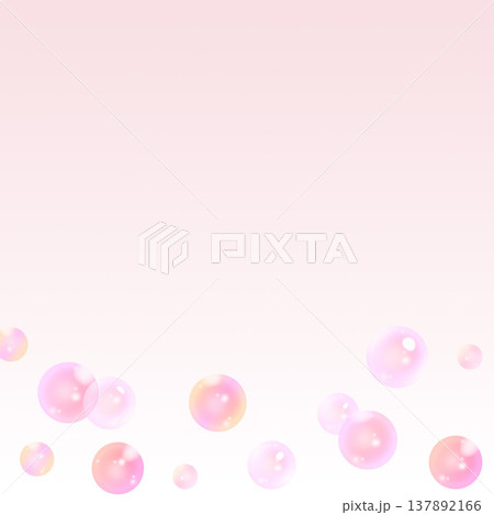 綺麗なシャボン玉の背景 137892166