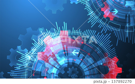Abstract technology background. Cogwheels ART theme. Vector illustration Abstract technology background. Cogwheels ART theme. Vector illustration 137892270