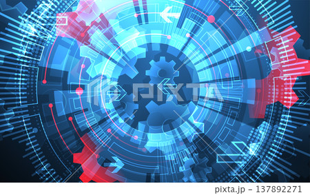 Abstract technology background. Cogwheels ART theme. Vector illustration Abstract technology background. Cogwheels ART theme. Vector illustration 137892271
