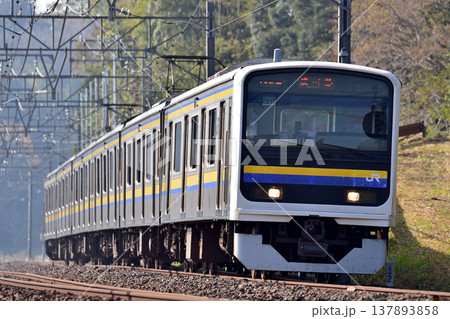 総武本線　四街道－物井　JR東日本　209系　C617編成（幕張） 137893858