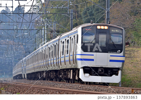 総武本線　四街道－物井　JR東日本　E217系　Y-44編成（鎌倉） 137893863