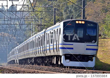 総武本線　四街道－物井　JR東日本　E217系　Y-48編成（鎌倉） 137893864