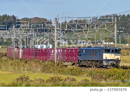 総武本線　佐倉－物井　JR貨物　EF64-1028（愛知） 137893876
