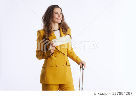 Smiling Executive Ready for Her Business Journey 137894297