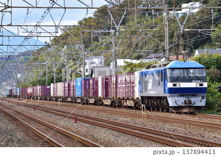 東海道本線 大磯-二宮 JR貨物 EF210-1(岡山) 東海道本線 大磯-二宮 JR貨物 EF210-1(岡山) 137894413