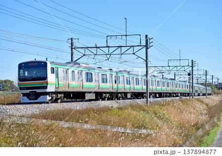 高崎線 岡部-本庄 JR東日本 E231系1000番台 U511編成(小山) 高崎線 岡部-本庄 JR東日本 E231系1000番台 U511編成(小山) 137894877