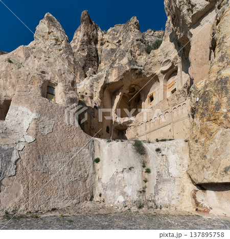 Dark Church or Karanlik Kilise, Goreme Open-Air Museum, UNESCO World Heritage Site, Cappadocia, Turkey 137895758