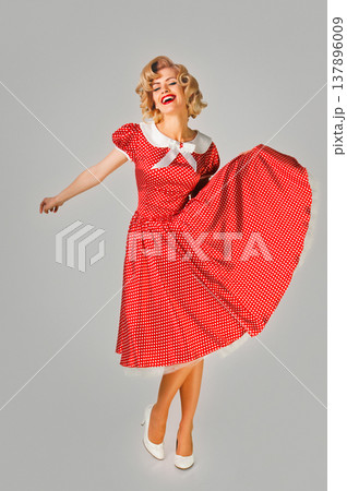 pin up woman full length pin up woman full length 137896009