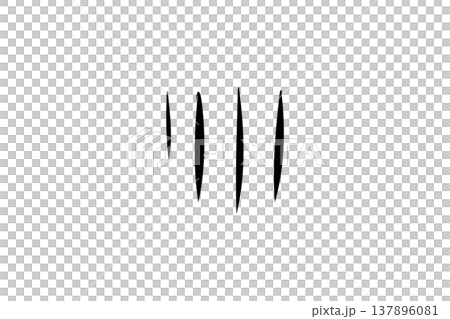 A hand-drawn, pen-drawn vector illustration of vertical lines representing a shocked or dismayed expression. A hand-drawn, pen-drawn vector illustration of vertical lines representing a shocked or dismayed expression. 137896081