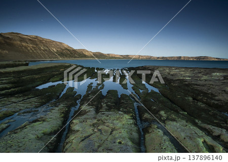Coastal landscape with cliffs in Peninsula Valdes, World Heritage Site, Patagonia Argentina Coastal landscape with cliffs in Peninsula Valdes, World Heritage Site, Patagonia Argentina 137896140