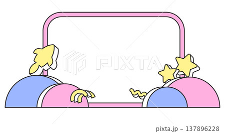 minimalist picture frame decorate with stars and rocketship space minimalist picture frame decorate with stars and rocketship space 137896228