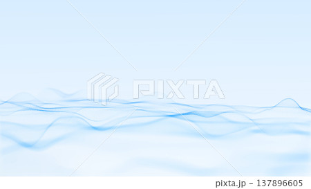 Minimal light blue wave particles on clean background, airy abstract flow with delicate motion, soft digital texture and calm modern atmosphere. Minimal light blue wave particles on clean background, airy abstract flow with delicate motion, soft digital texture and calm modern atmosphere. 137896605
