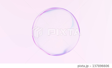 Minimal pastel glass sphere on soft gradient background with transparent glossy form, delicate abstract composition with light airy elegance. Minimal pastel glass sphere on soft gradient background with transparent glossy form, delicate abstract composition with light airy elegance. 137896606