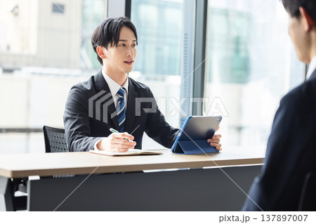 面接　面談　 137897007