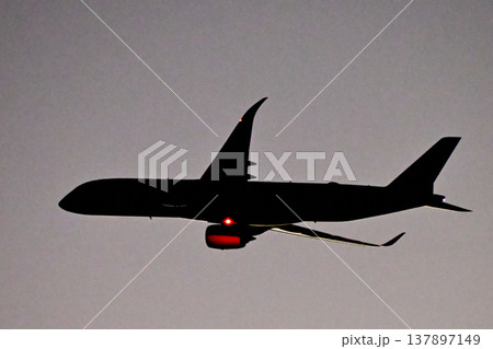 赤く光るエンジンカバー 137897149