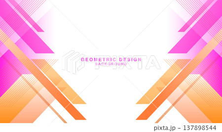 左右対称の斜線の幾何学的な背景素材 左右対称の斜線の幾何学的な背景素材 137898544