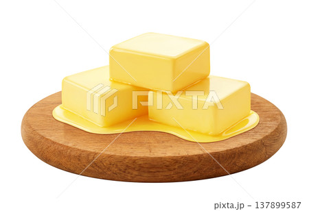 バターのイラスト リアル 137899587