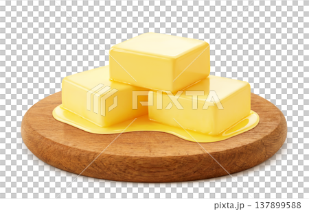 バターのイラスト リアル 137899588