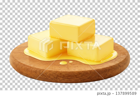 バターのイラスト リアル 137899589