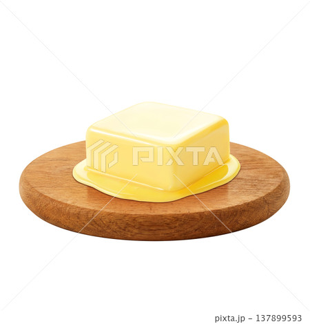 バターのイラスト リアル 137899593