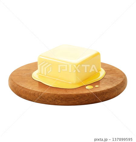 バターのイラスト リアル 137899595