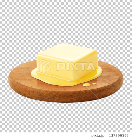 バターのイラスト リアル 137899595