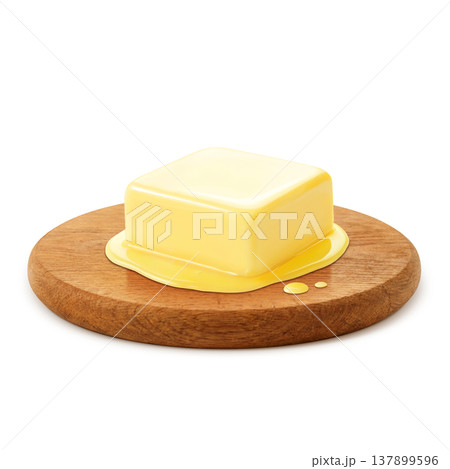バターのイラスト リアル 137899596