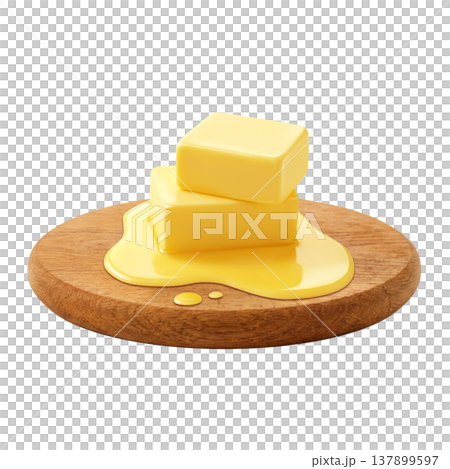 バターのイラスト リアル 137899597