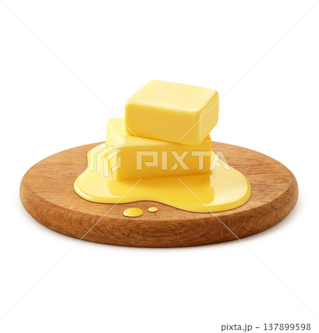 バターのイラスト リアル 137899598