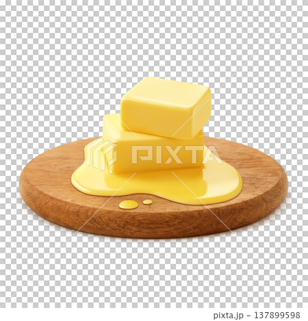 バターのイラスト リアル 137899598