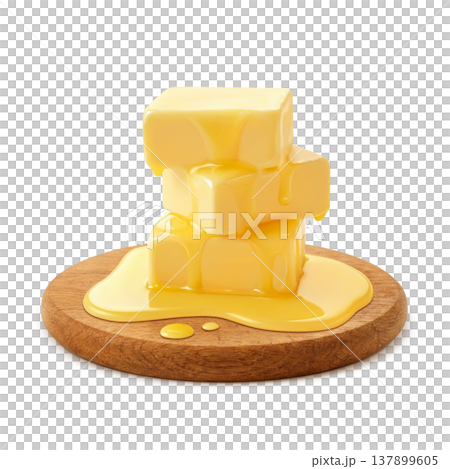 バターのイラスト リアル バターのイラスト リアル 137899605