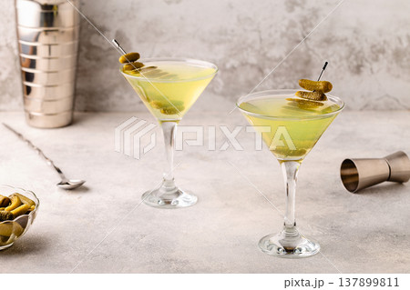 Dill Pickle Martini Vodka. Dill Pickle Martini Vodka. 137899811
