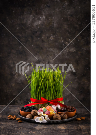 Traditional Azerbaijan spring holiday Novruz concept Traditional Azerbaijan spring holiday Novruz concept 137900611