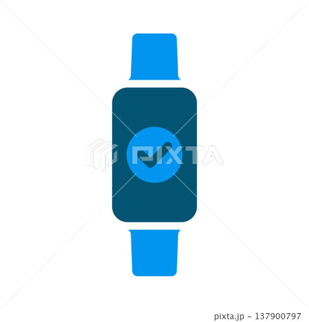 Verified Fitness Tracker Smartwatch Symbol 137900797