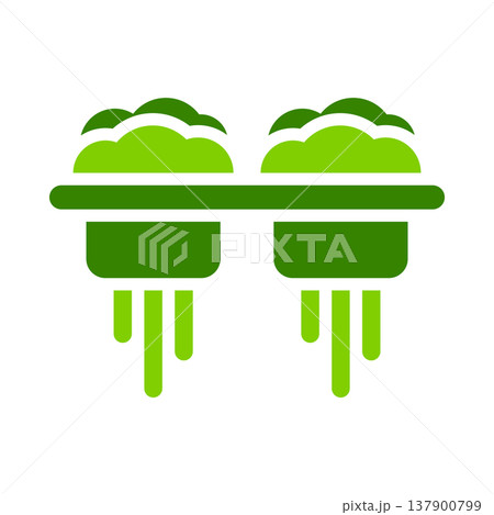 Hydroponic Growing Beds System Symbol 137900799