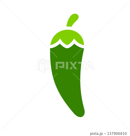 Hydroponic Pepper Vegetable Crop Symbol Hydroponic Pepper Vegetable Crop Symbol 137900810
