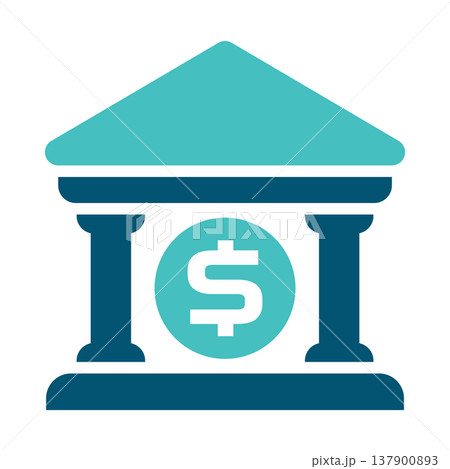 Bank Building Finance Institution Symbol 137900893