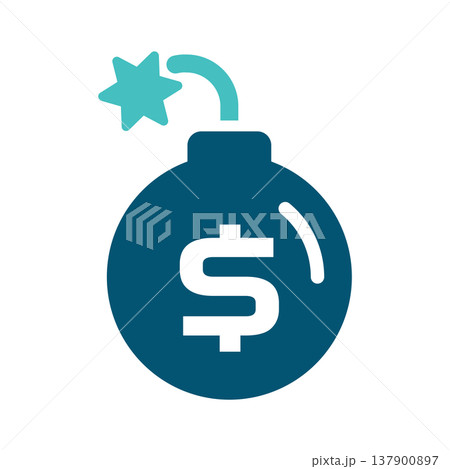 Debt Finance Burden Money Symbol 137900897